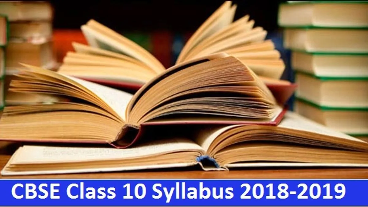 CBSE Class 10 Syllabus 2018-2019