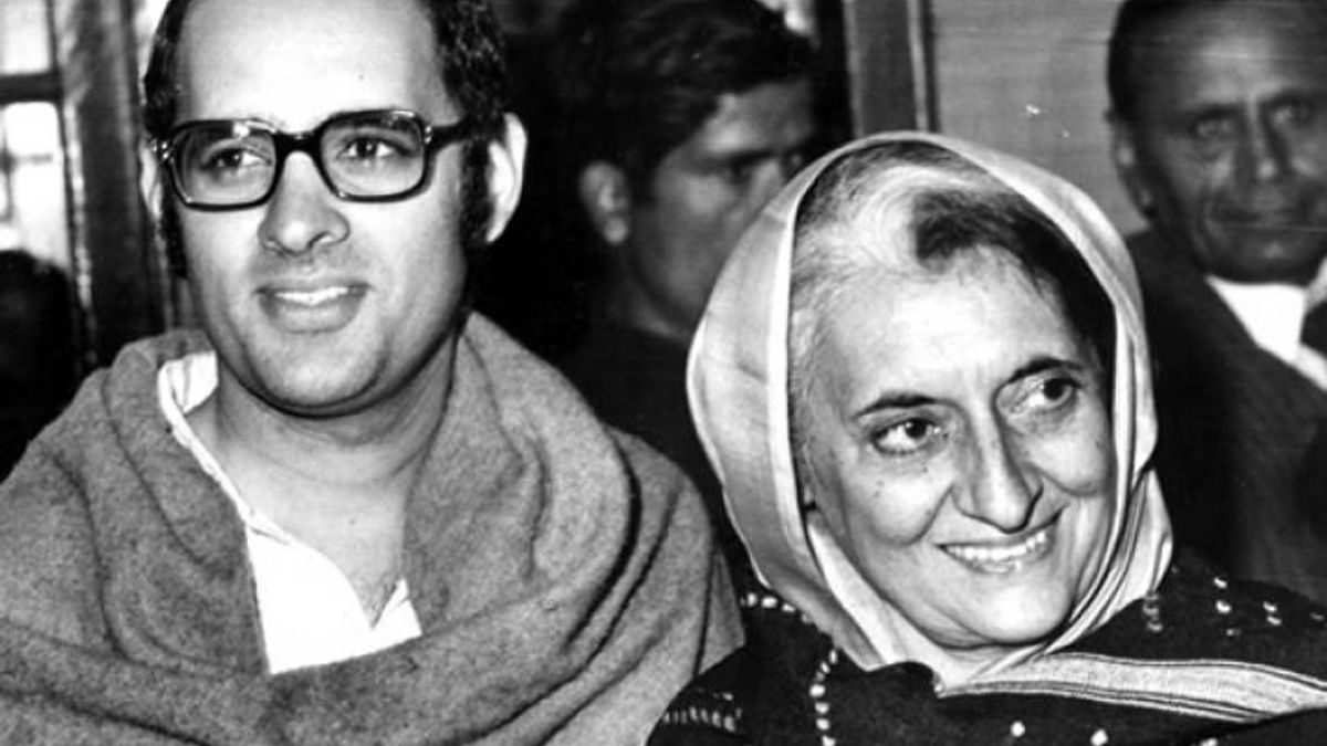 Indira and Sanjay Gandhi