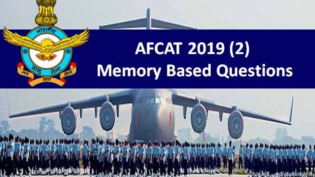 AFCAT 2019 (2) Exam: Memory Based General Awareness & Current Affairs Questions