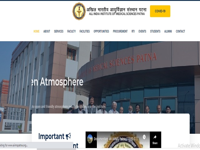 AIIMS Patna Recruitment 2020, Walk in for Senior Resident Posts @aiimspatna.org