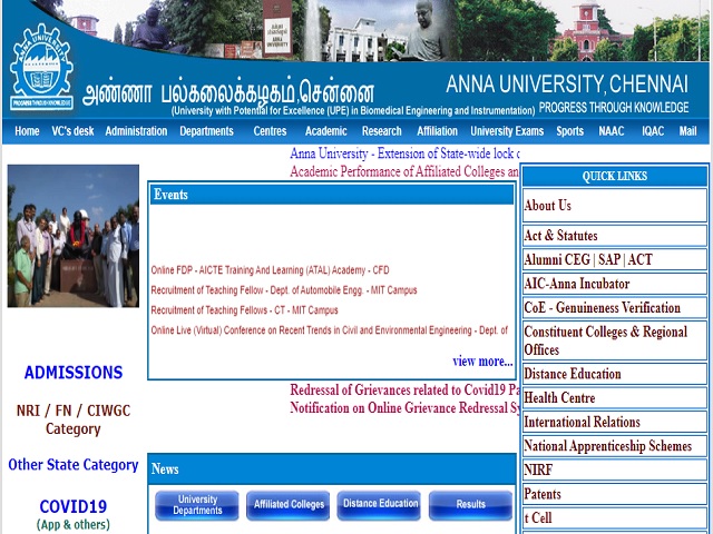 Anna University Recruitment 2020: Apply Teaching Fellow Posts, Salary Rs. 25,000