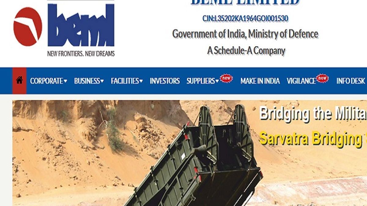 BEML भर्ती 2020: सीजीएम / डीजीएम और अन्य पदों के 14 अगस्त तक bemlindia.in पर करें आवेदन