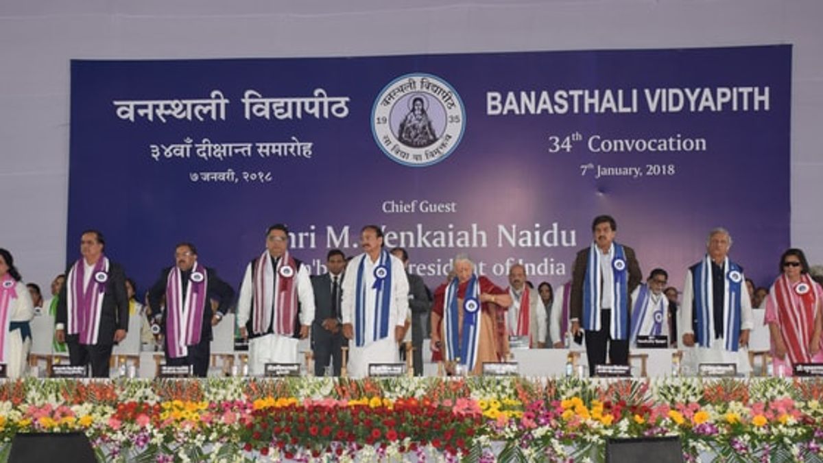 "Banasthali Vidyapith Is A Wonderful Blend & An Epitome Of Tradition ...