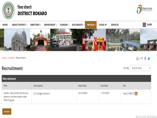 NHM Bokaro Recruitment 2021: Apply for 28 Staff Nurse, Counselor, Rehabilitation Worker and Lab Technician Posts