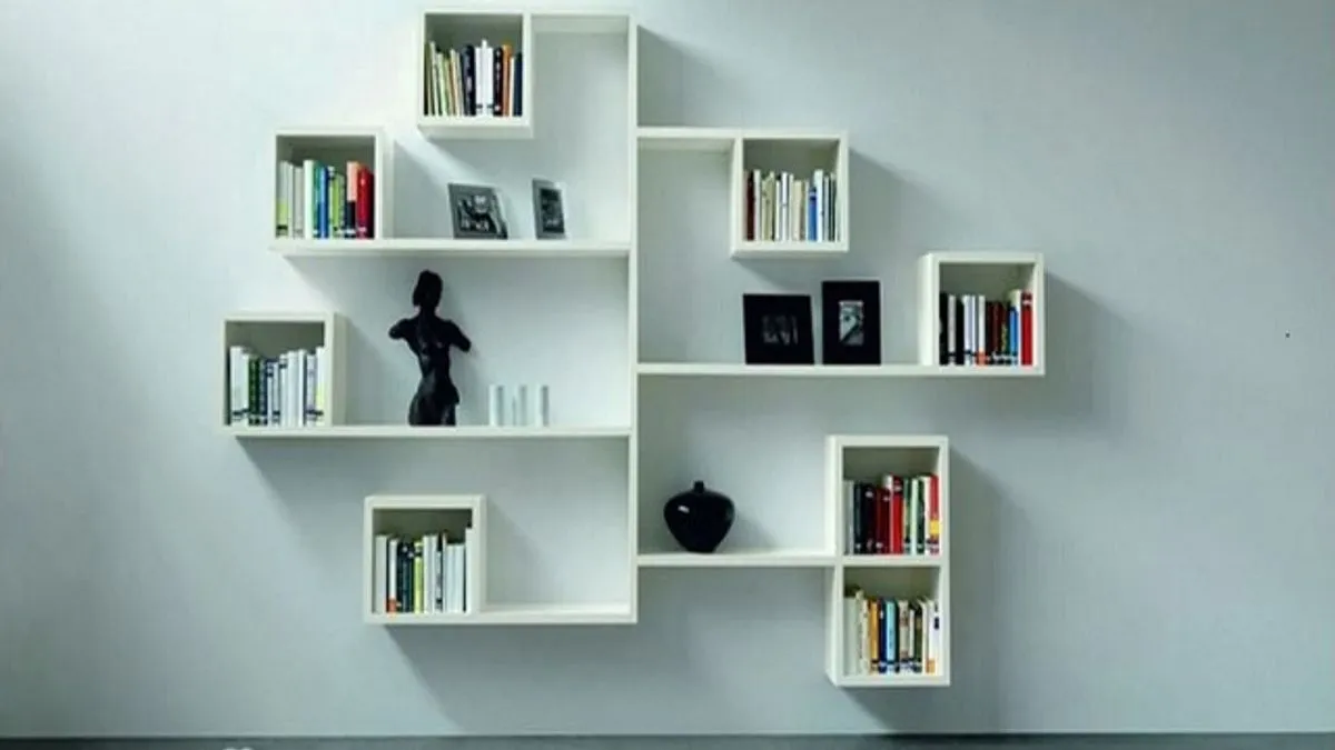Wall-mounted Invisible Bookshelf Invisible Bookcase Elegant Design