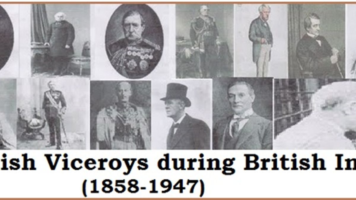 List of British Viceroys during British India