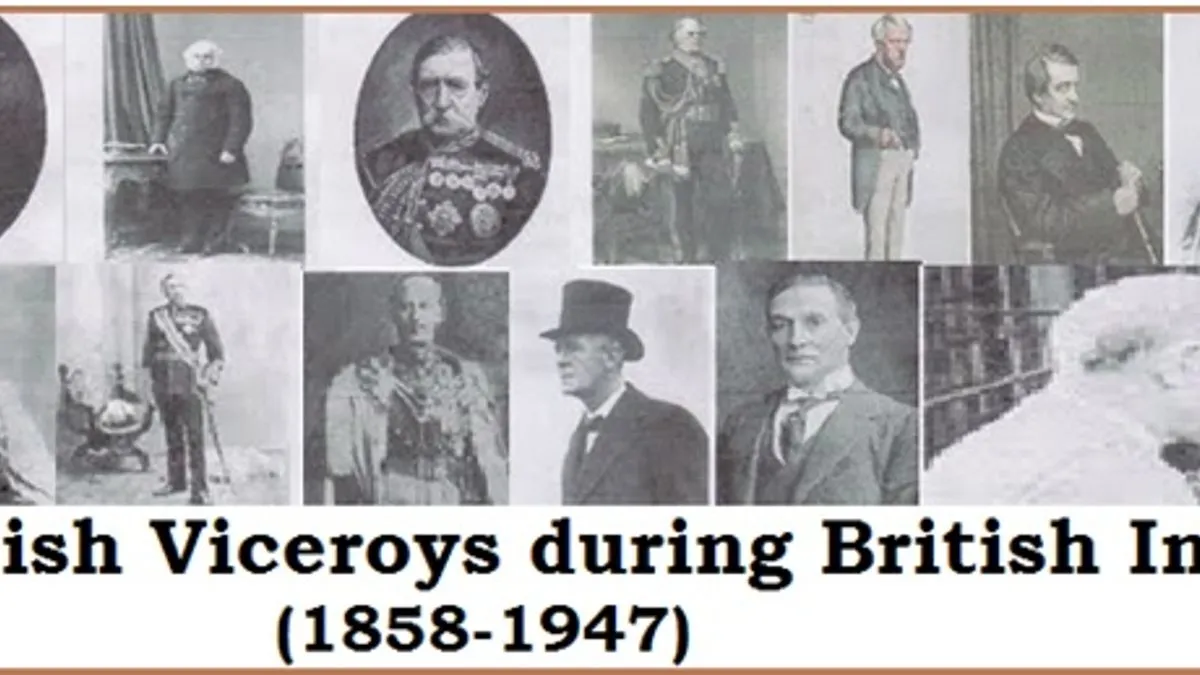 List Of British Viceroys During British India