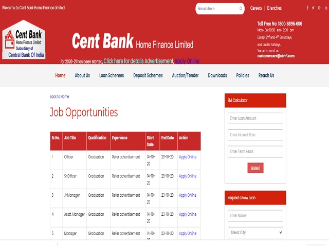 CBHFL Recruitment 2020: Apply Online for 30 Officer, Sr. Officer, Jr. Manager, Asst. Manager & Manager Posts
