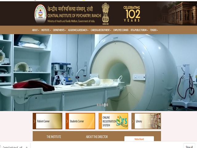 Central Institute of Psychiatry, Ranchi Recruitment 2020: Walk-in for 15 Senior Resident Posts