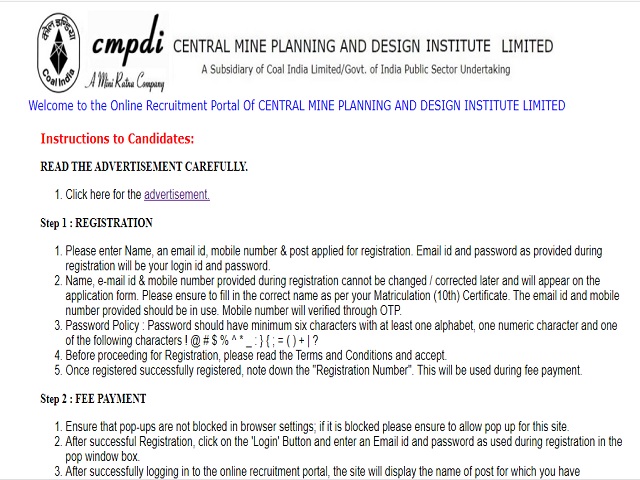 CMPDI Recruitment 2020: Apply for 30 Assistant Driller/Jr. Scientific Assistant Posts