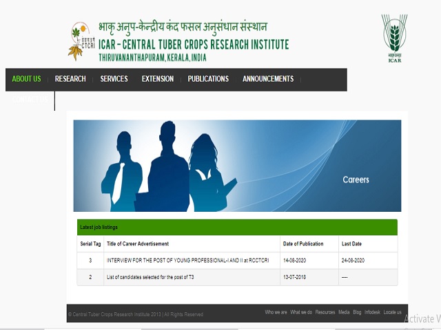 CTCRI Recruitment 2020: Apply Young Professional I and II Posts