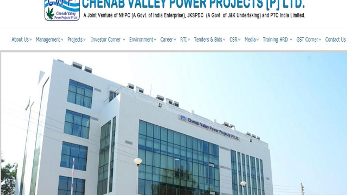 Chenab Valley Power Projects (CVPP) Recruitment 2019 for 18 Apprentices Posts