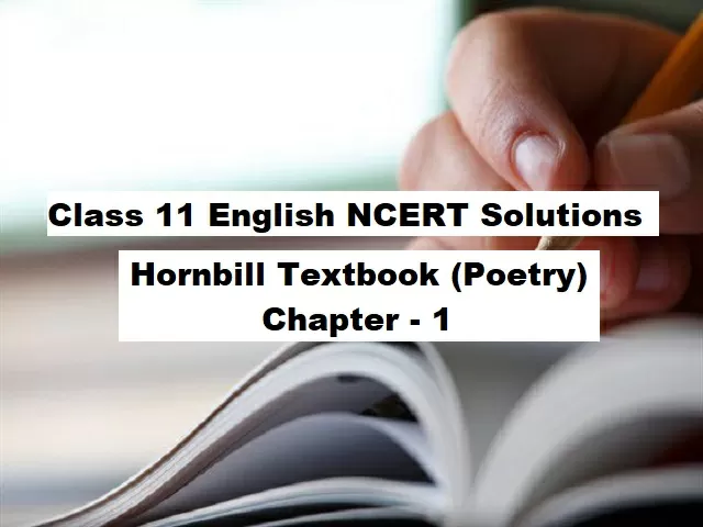 Ncert Solutions For Class 11 English