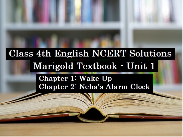 ncert class 4 english textbook solutions
