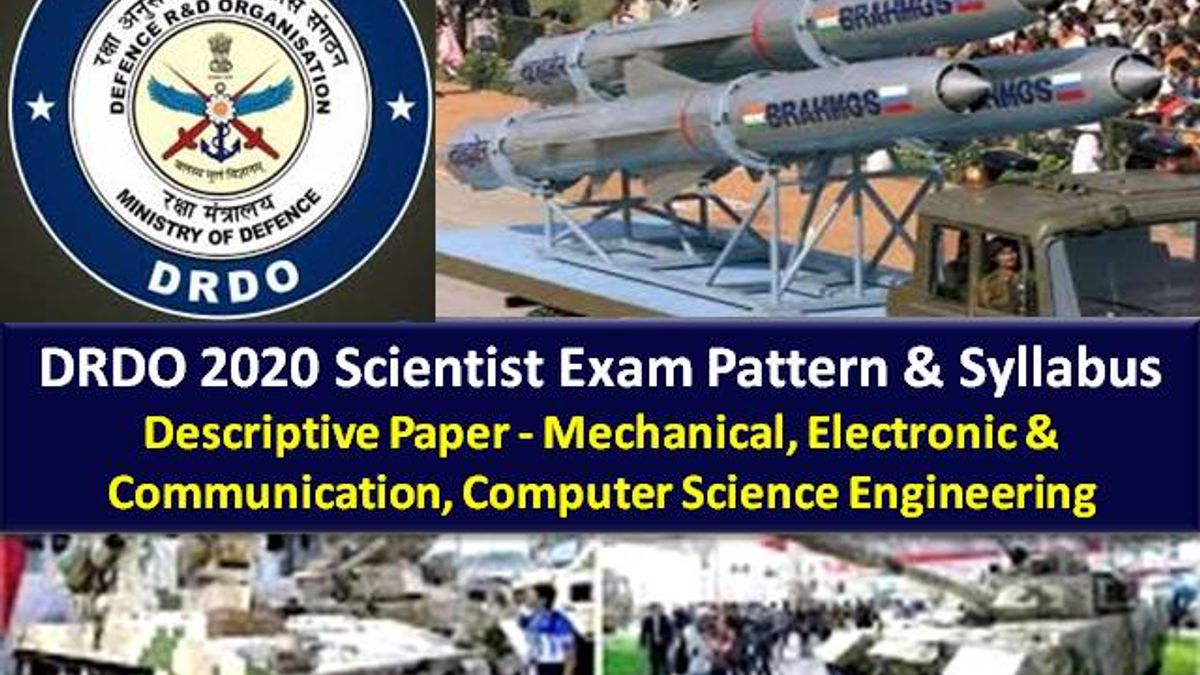 DRDO 2020 Scientist B RAC Recruitment Exam Pattern & Syllabus: Descriptive Paper for Mechanical, Electronic & Communication, Computer Science Engineering