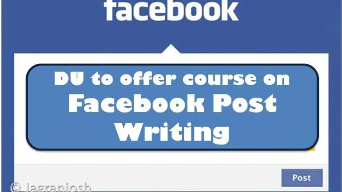 Delhi University To Teach Students How To Write Facebook Posts!