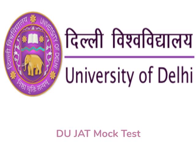 DU JAT Mock Test 2021
