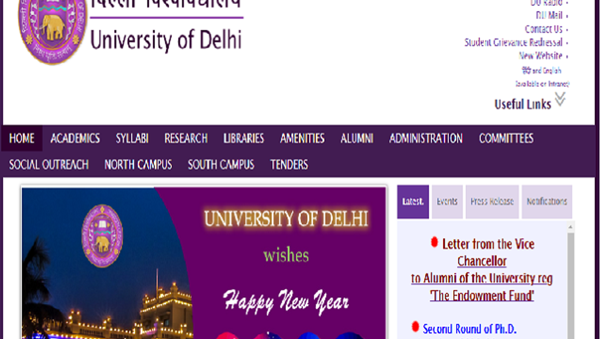 Delhi university jobs december 2010