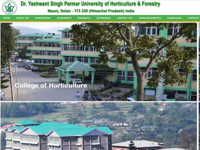 Dr YSP University Recruitment 2020, Walk in for 18 Lecturer Posts