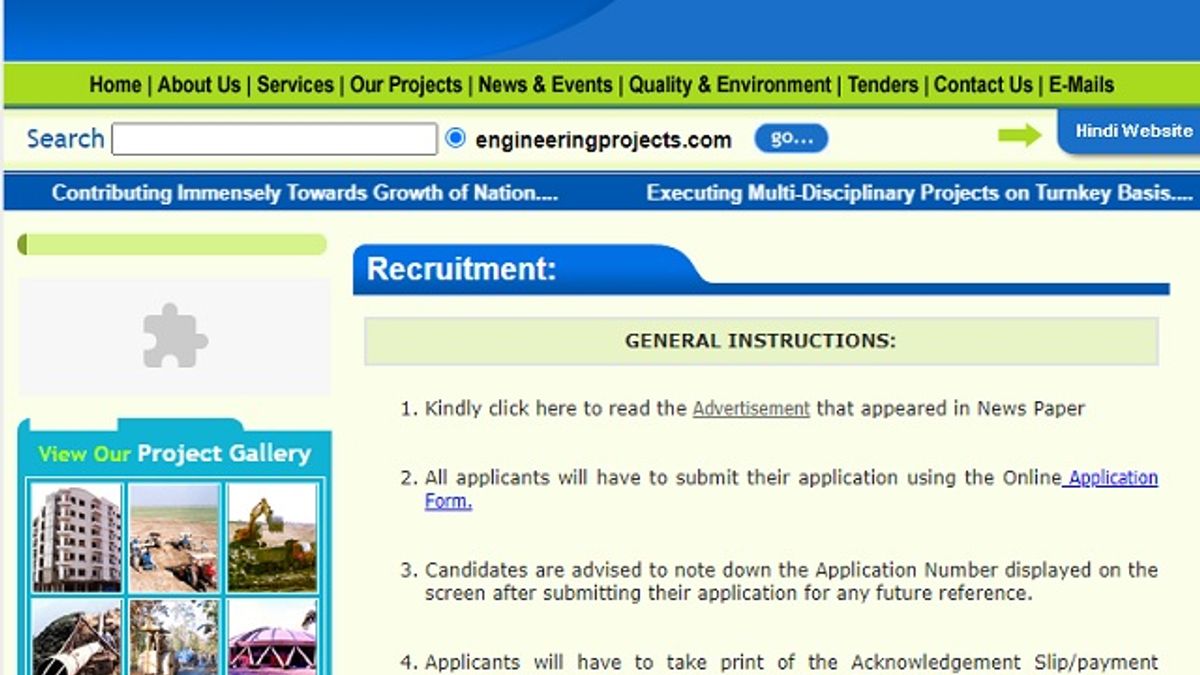 Engineering Projects (India) Ltd. Recruitment 2020: Apply Online for Graduate Apprentice Posts