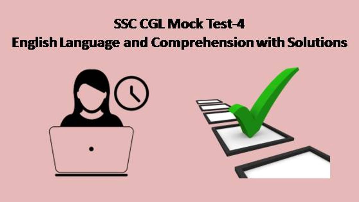SSC CGL English Mock Test-4