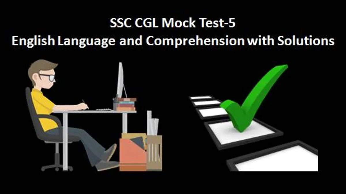 Ssc Cgl Mock Test 5 English Language And Comprehension With Solutions 3923