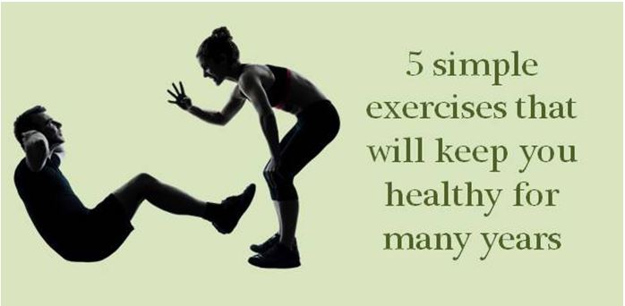 10 simple exercises that will keep you healthy for many years