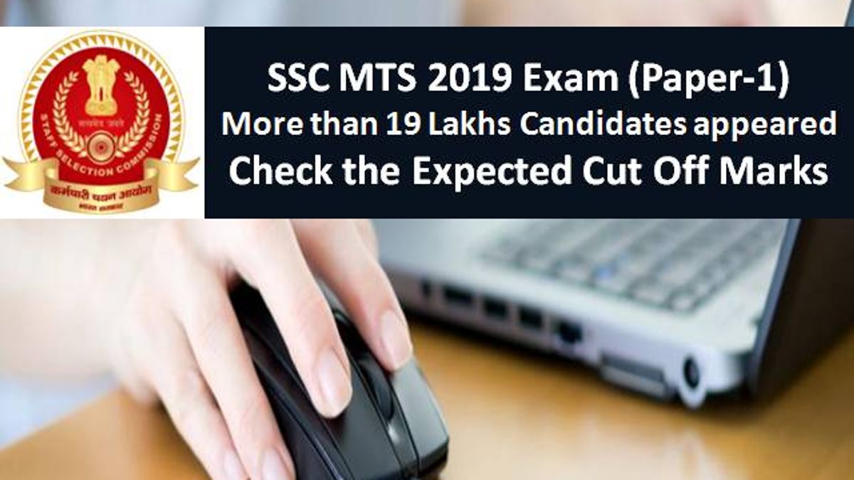 SSC MTS 2019 Exam Expected Cut Off Marks