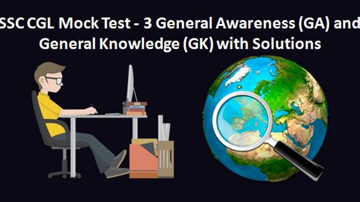 SSC CGL Mock Test-3 General Awareness (GA)