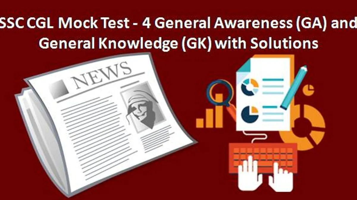 SSC CGL Mock Test-4 General Awareness