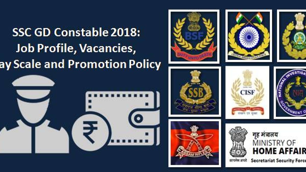 SSC GD Constable Job Profile, Vacancies, Pay Scale and Promotion Policy