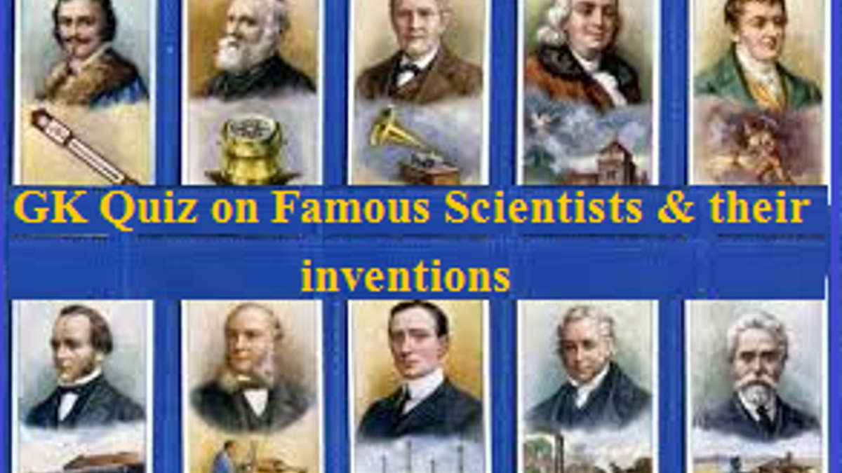 inventors and their inventions chart