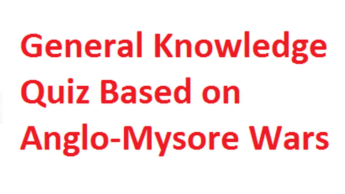 GK quiz based on Anglo -Mysore War