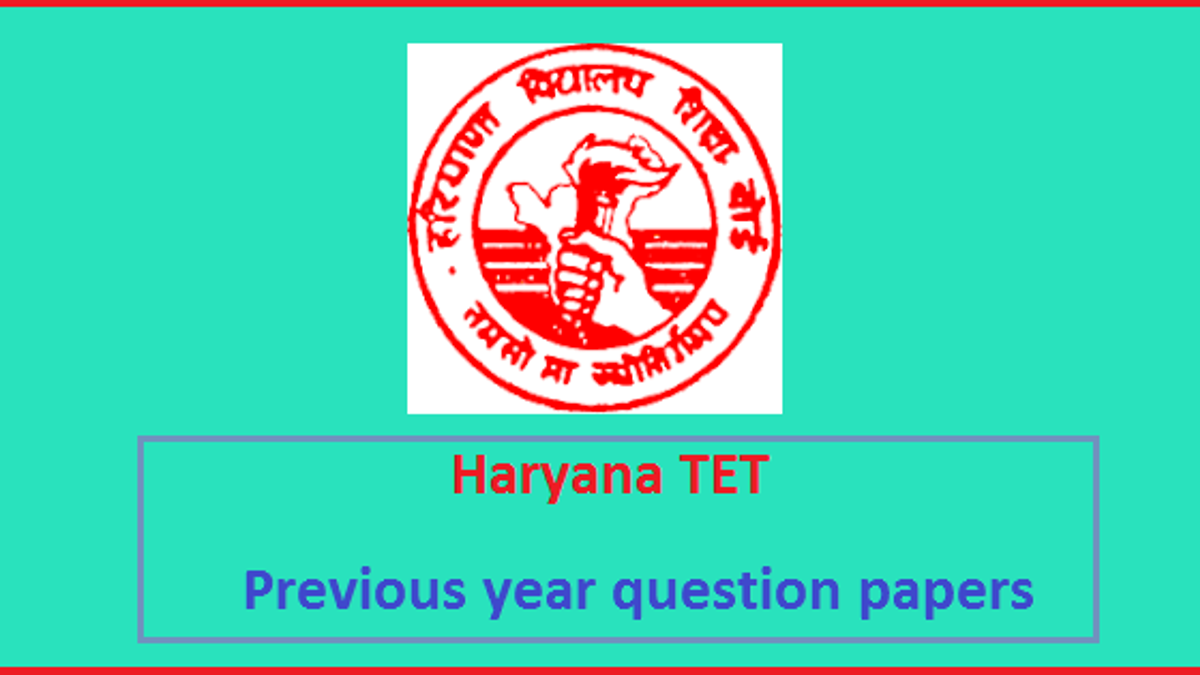 HTET Previous Year Question Papers Pdf-Level-1,2 And 3 PRT/PGT/TGT