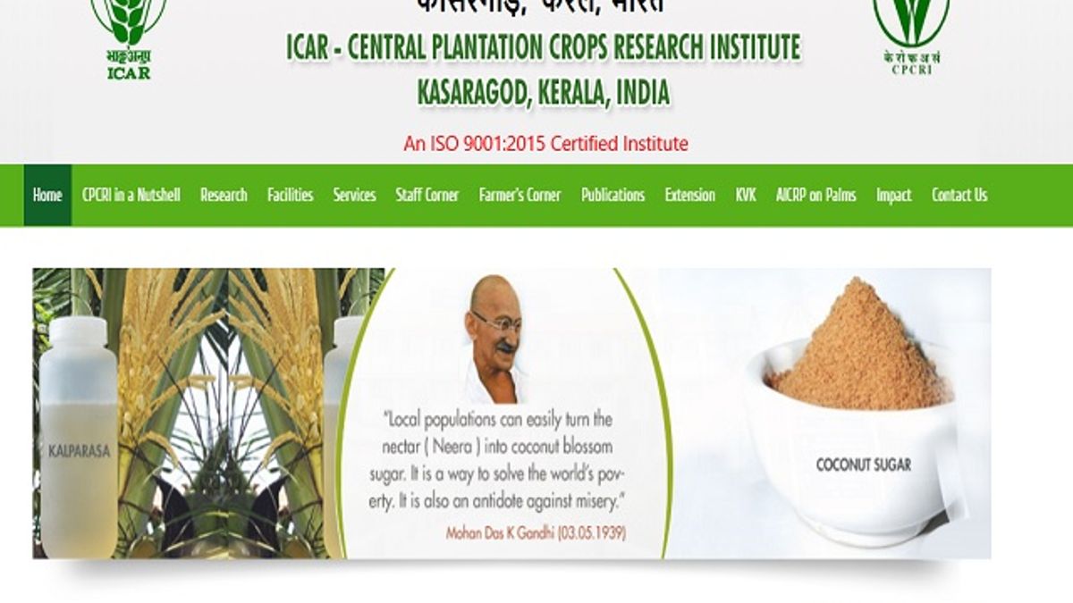 ICAR -CPCRI Recruitment 2020 Walk-in for 17 Climber and Skilled Assistant Posts