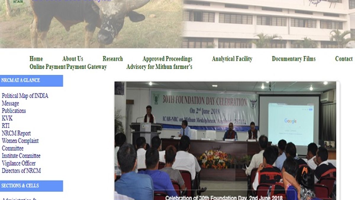 ICAR -National Research Centre on Mithun (NRCM) Recruitment 2020, Walk in for Young Professional-I Post