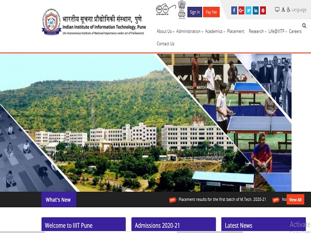 IIIT Pune Recruitment 2020, Walk in for Accountant/Consultant, Internal Auditor/Consultant and Network Engineer Posts