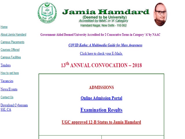 Jamia Hamdard Recruitment 2020, Walk in for Professor, Associate Professor and Assistant Professor Posts