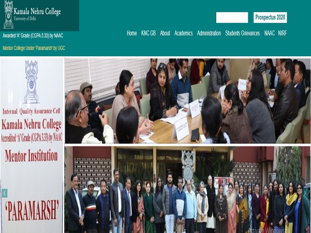 Kamala Nehru College, DU Recruitment 2020: Apply for Assistant Professor Posts @knc.edu.in