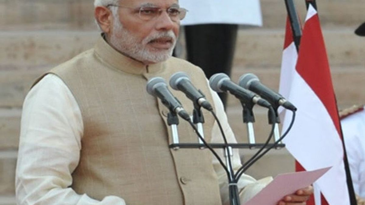 MODI ji swearing in as PM of India