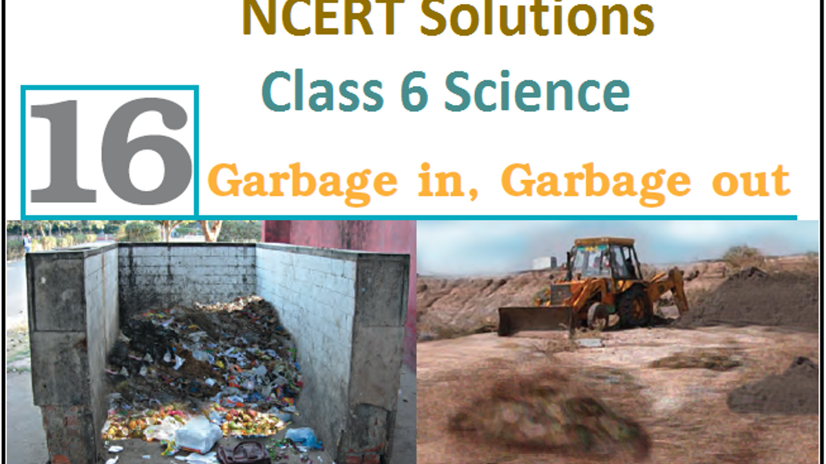 NCERT Solutions Class 6 Science Chapter 16 Garbage In Garbage Out