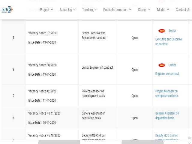 NCRTC Recruitment 2020: Apply for 52 Junior Engineer (Civil) Posts