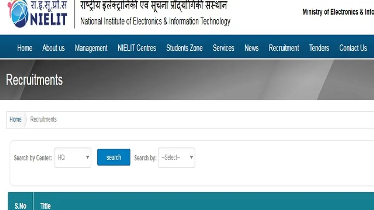 NIELIT Result 2020 For Scientist B & C To Declare In 1st Week Of June ...