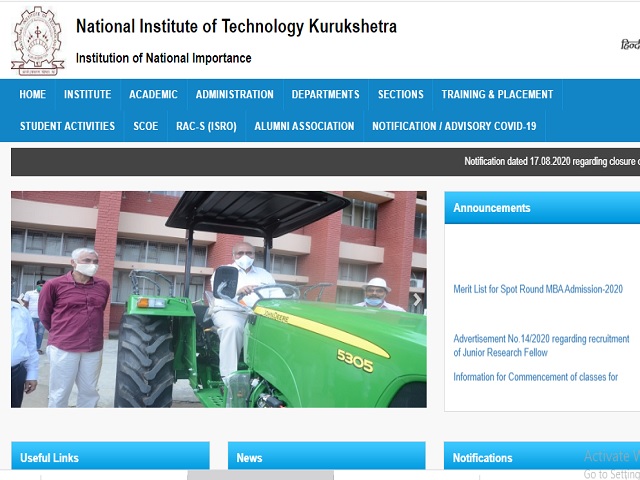 NIT Kurukshetra Recruitment 2020: Apply Junior Research Fellow (JRF) Posts, Salary Rs. 31,000