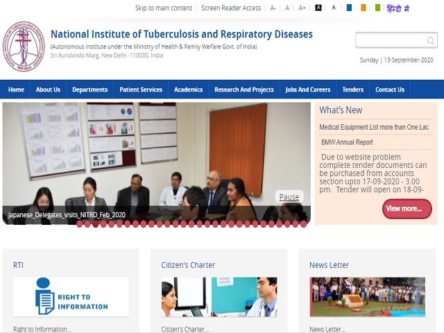 NITRD Recruitment 2020, Walk in for 16 Senior Resident Posts