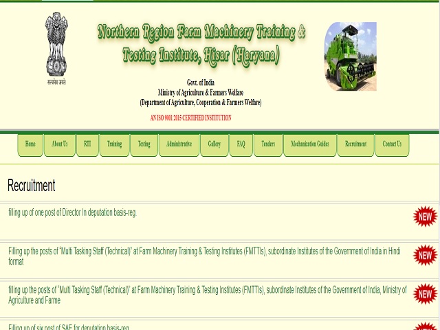 NRFMTTI Recruitment 2020: Apply for Multi Tasking Staff (MTS) Posts, Apply @nrfmtti.gov.in