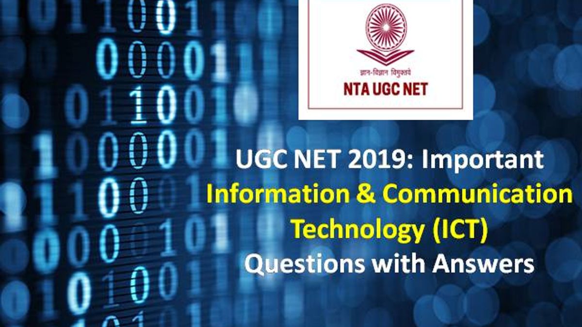 UGC NET December 2019: Important Information Technology (ICT) Questions with Answers
