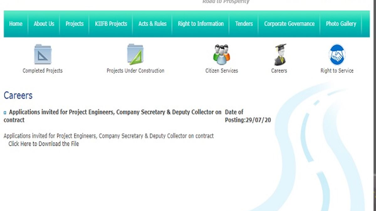RBDCK Recruitment 2020: Apply Senior Project Engineer, Company Secretary and Other Posts