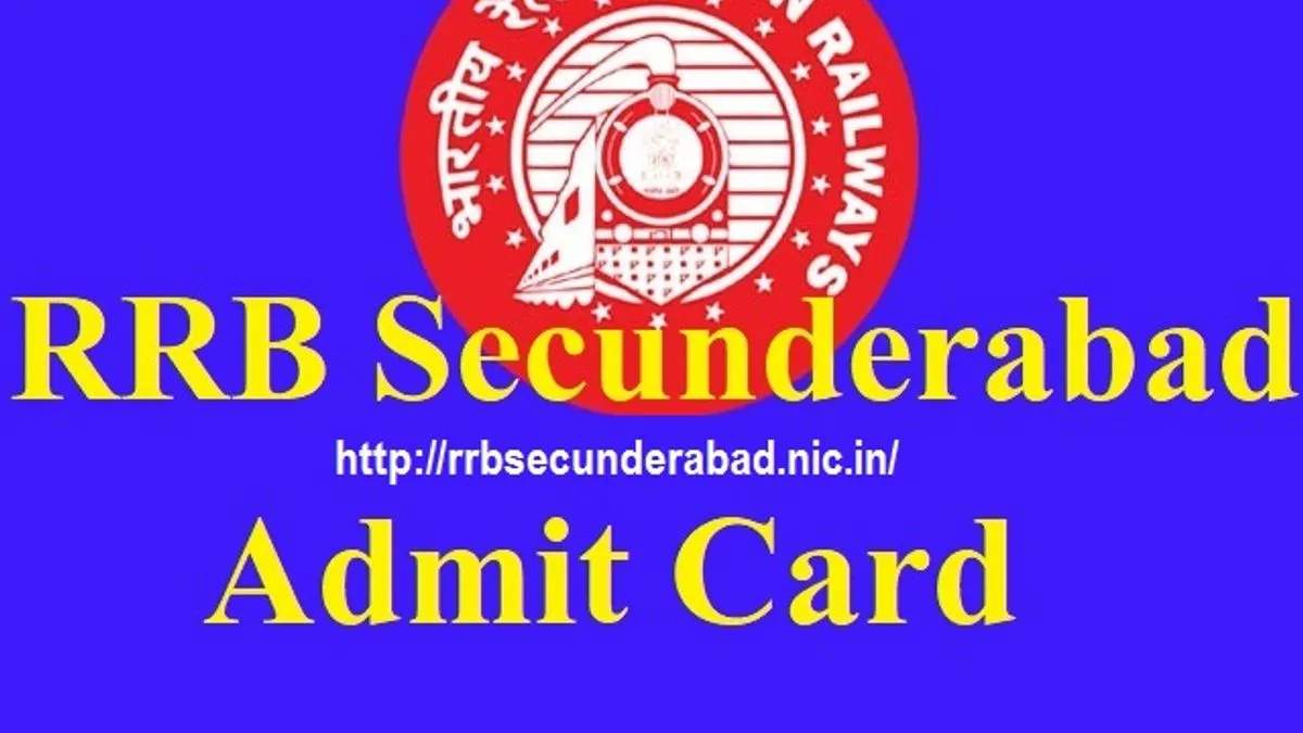 Rrb Ntpc Secunderabad Admit Card Download Rrbsecunderabad Nic In