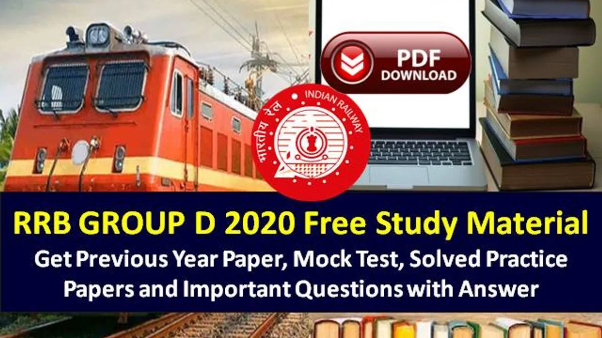 RRB GROUP D 2020 Exam Free Study Material: Download RRC Previous Year ...